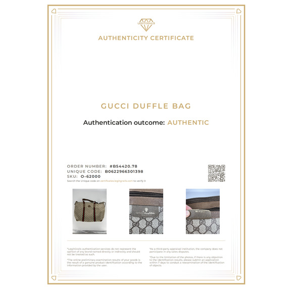 Gucci Vintage GG Supreme Sherry Line Canvas Boston Travel Bag - Picture 4 of 16